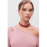 MANGO TEEN - Jurk - Maxi Model - Rib Gebreid