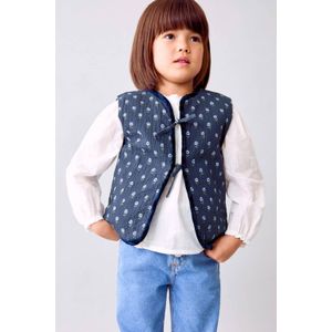 Mango Kids - Gilet - Donkerblauw