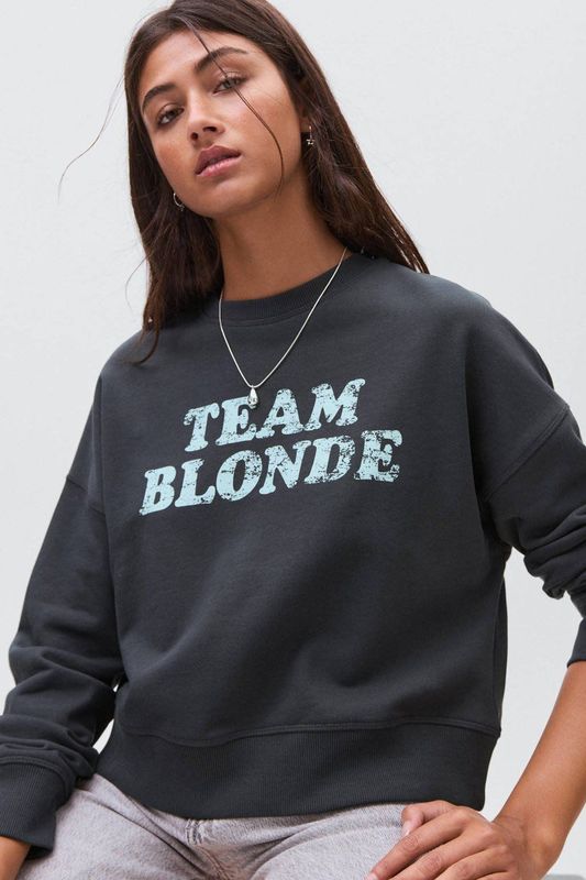 MANGO TEEN - Sweater - Antraciet - 100% Katoen