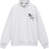 Mango Kids - Sweater - Melange Print - Lange Mouwen - Korte Rits