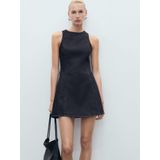 Mango - Spijkerjurk - Dark Blue Denim - Mouwloos - Middellange Lengte