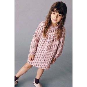 Mango Kids - A-lijn Jurk - Katoen - Lange Mouwen - Ronde Hals