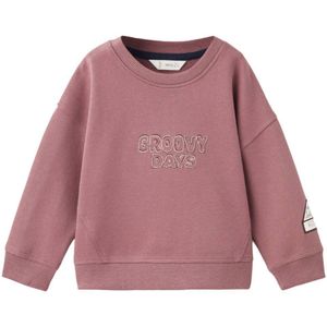 Mango - Kids Sweater - Comfortabel - Met Ronde Hals - Leuke Tekstprint