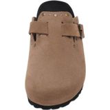 MANGO TEEN - Clogs - Lichtbruin - Suède