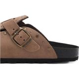 MANGO TEEN - Clogs - Lichtbruin - Suède