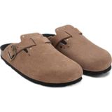 MANGO TEEN - Clogs - Lichtbruin - Suède