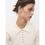 MANGO - TWENTIES - Trui - Ecru - Slanke Pasvorm - Lange Mouw