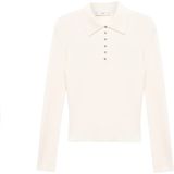 MANGO - TWENTIES - Trui - Ecru - Slanke Pasvorm - Lange Mouw