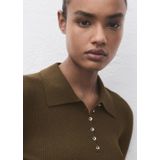 MANGO - TWENTIES - Trui - Kaki - Slanke Pasvorm - Lange Mouw