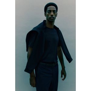 Mango Man - Regular T-shirt - Donkerblauw