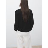 Mango - Gebreid Vest - Zwart - Dames