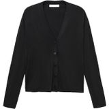 Mango - Gebreid Vest - Zwart - Dames