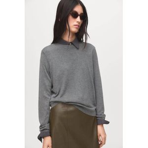 MANGO - Lucca - Trui - Grijs - Gebreide Truien