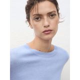 MANGO - LUCCA - Gebreide Trui - Lichtblauw - Lange Mouw