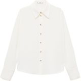 MANGO - FLARE - Blouse - Offwhite - Lange Mouw