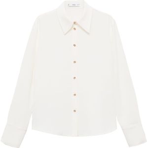 MANGO - FLARE - Blouse - Offwhite - Lange Mouw