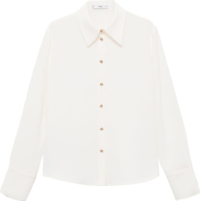 MANGO - FLARE - Blouse - Offwhite - Lange Mouw