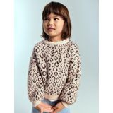 MANGO KIDS - Trui - Beige - MEOWB - Dierenprint - Lange Mouw