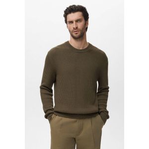 Mango Man - Gebreide Trui - Donkergroen