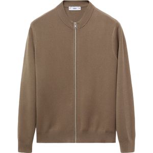 MANGO MAN - LUXUSC - Gebreid Vest - Bruin