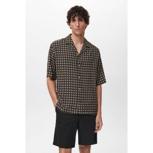 Mango Man - Casual Overhemd - Zwart