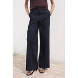 MANGO - ALBA - Jeans - Blauw - Denim - Wide Leg - Mid Waist