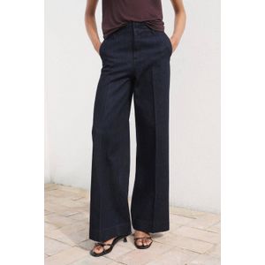 MANGO - ALBA - Jeans - Blauw - Denim - Wide Leg - Mid Waist