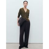 Mango - Gebreid Vest - Kaki