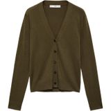 Mango - Gebreid Vest - Kaki