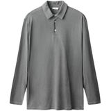 MANGO TEEN - Polo - Antraciet - Lange Mouwen - 100% Katoen