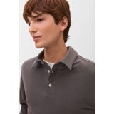 MANGO TEEN - Polo - Antraciet - Lange Mouwen - 100% Katoen