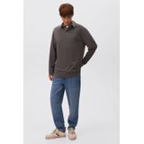 MANGO TEEN - Polo - Antraciet - Lange Mouwen - 100% Katoen