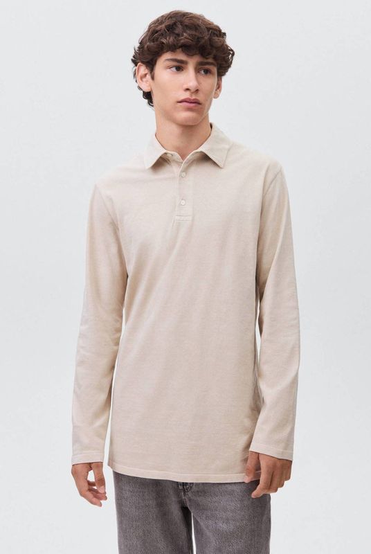 MANGO TEEN - Polo - Beige - Lange Mouwen