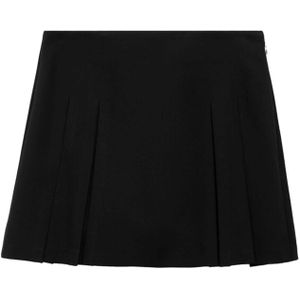 Mango - Korte Rok - Zwart - Polyester