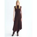 Mango - A-lijn Jurk - Bruin
