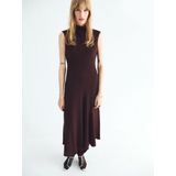 Mango - A-lijn Jurk - Bruin