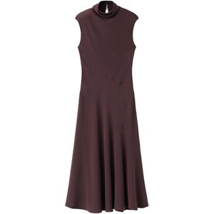 Mango - A-lijn Jurk - Bruin