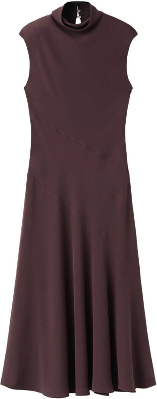 Mango - A-lijn Jurk - Bruin