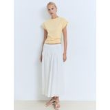 MANGO - CAMIN - Gebreide Top - Pasteelgeel