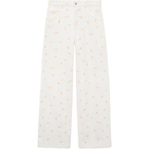 MANGO - MASSY - Jeans - Beige - Wide Leg - Mid Waist