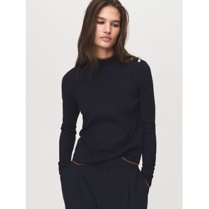 Mango - Gebreide Trui - Marine