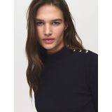 Mango - Gebreide Trui - Marine