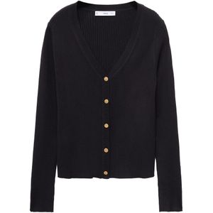 Mango - Gebreid Vest - Zwart