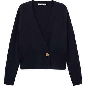 MANGO - ANITA - Gebreid Vest - Navy