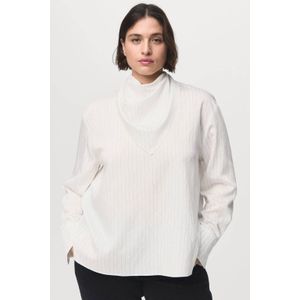 Mango - Blousetop - Wit - Gestreept