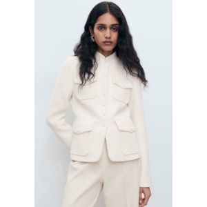 Mango regular blazer wit