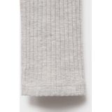 MANGO TEEN - Polo - Grijs - Rib Gebreid - Lange Mouwen