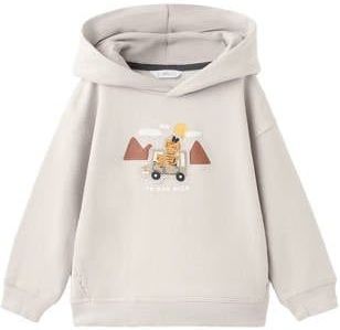Mango Kids - Hoodie - Lichtbruin - Sweat - Met Capuchon en Lange Mouwen