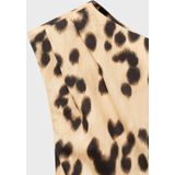 MANGO - BERNIE - Jurk - Camel - Dierenprint - Mouwloos - Slanke Pasvorm