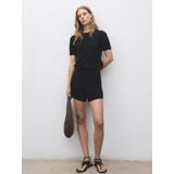 MANGO - SITU - Gebreid Vest - Zwart